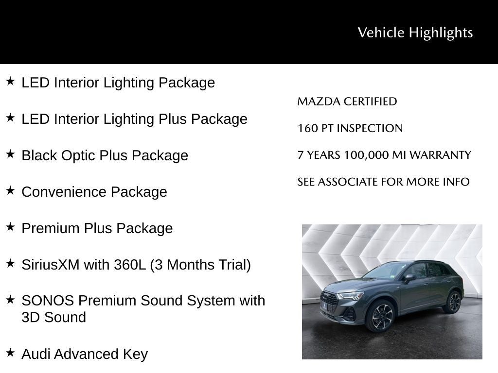 2025 Audi Q3 Premium Plus S Line quattro