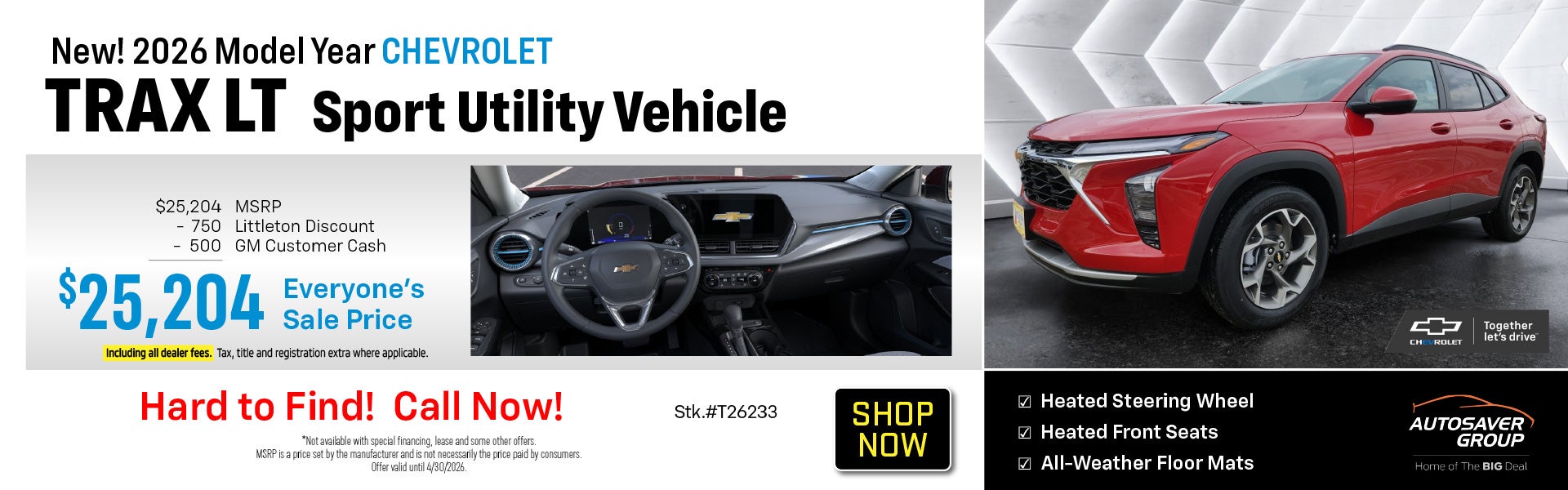 SHOP NEW CHEVROLET DEALS NEAR LITTLETON, NH