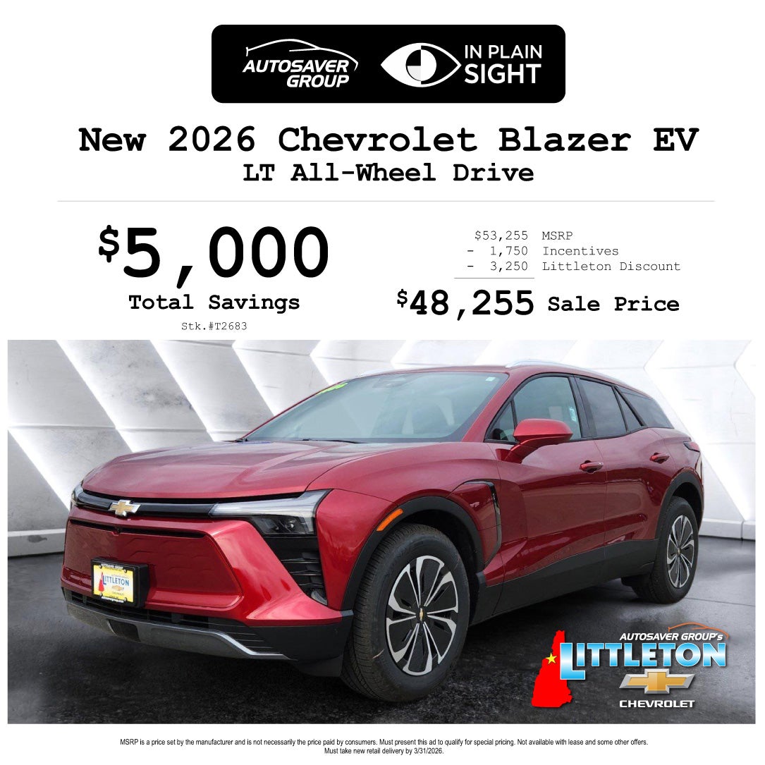 SHOP NEW CHEVROLET DEALS NEAR LITTLETON, NH