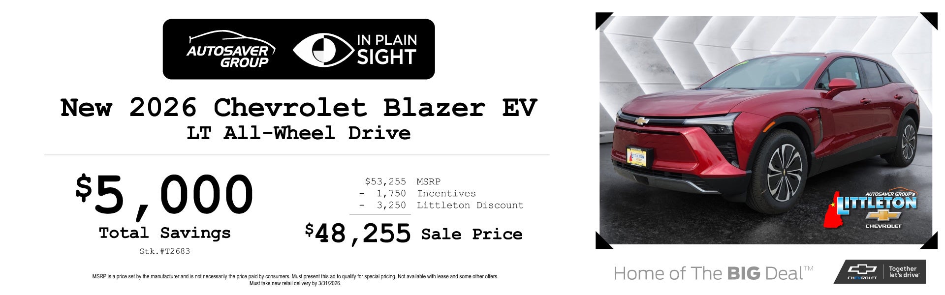 SHOP NEW CHEVROLET DEALS NEAR LITTLETON, NH