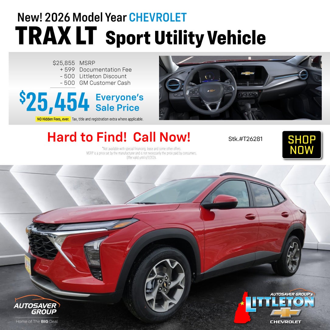 SHOP NEW CHEVROLET NEAR LITTLETON, NH